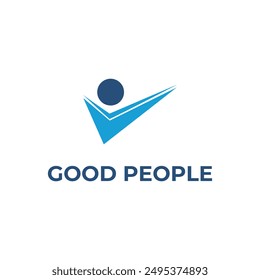 Good People Logo Design Konzept Idee