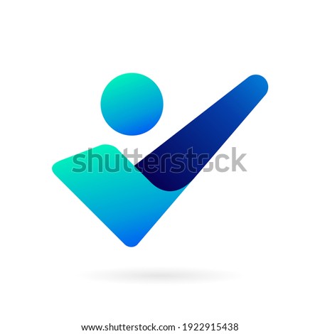 good people logo gradient concept