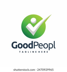 good people logo, good person logo, people logo