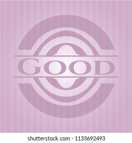 Good pink emblem