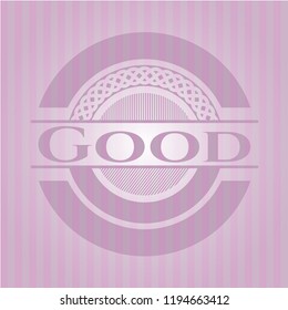 Good pink emblem