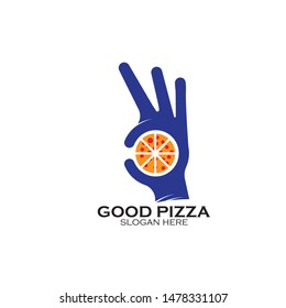 Good Pizza logo design template
