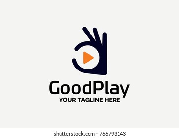Good Play Logo Template Design Vector, Emblem, Design Concept, Creative Symbol, Icon