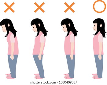 Good Posture And Bad Posture