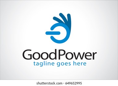 Good Power Logo Template Design