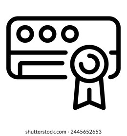 Good quality air conditioner icon outline vector. Best air ventilation. Temperature maintenance appliance