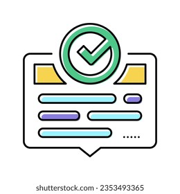 vector de icono de color de buena calidad. señal de buena calidad. ilustración de símbolo aislado