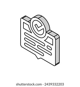 vector de icono isométrico de buena calidad. signo de buena calidad. ilustración de símbolo aislado