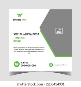 Good quality social media post template design.