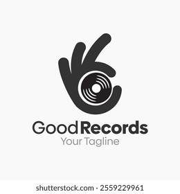 Good Record Logo Design Template. Good for Business, Agency, Community and Organization.