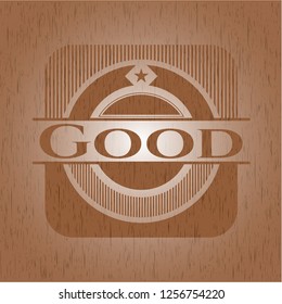 Good retro wooden emblem