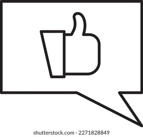 Good review Feedback Icons with black outline style. Thin line icon related to feedback, rating, testimonials, quick response, satisfaction and more. Simple web icon. Vector illustration