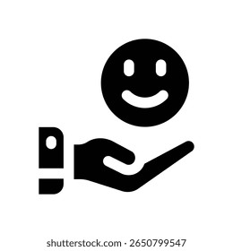 good review glyph icon. Strong and solid vector icon for websites, mobile interfaces, presentations, and visual branding. High quality and easy to edit.