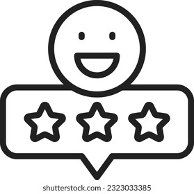 Good Review Icon image. Suitable for mobile application.