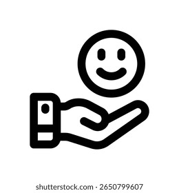 good review line icon. Clean and minimalist vector icon for websites, mobile apps, presentations, and logos. Fully scalable and customizable for any project.