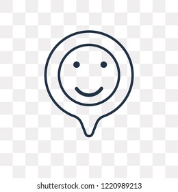 Good review vector outline icon isolated on transparent background, high quality linear Good review transparency concept can be used web and mobile