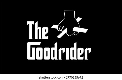 THE GOOD RIDER TYPOGRAPHIC VECTOR DESIGN