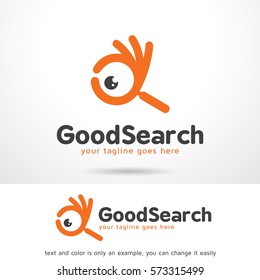Good Search Logo Template Design Vector