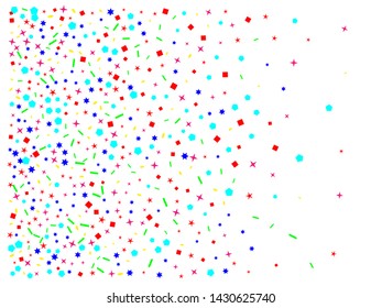 A good selection of confetti. Confetti new background shiny. Colored hexagons, stars, ovals digital.