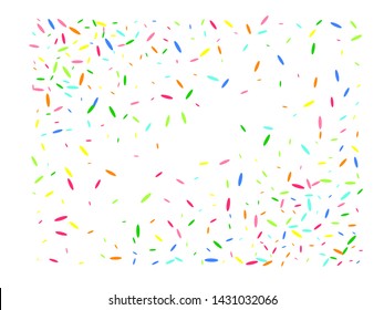 A good selection of confetti. Confetti new background element. Multicolor hexagonal shapes smooth.
