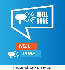 good service banner - speech bubble with megaphone. label,sticker,tag. can be use for promotion banner, sale banner, landing page, template, web site design, logo, app, UI. Label for your company