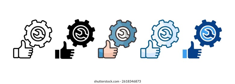 Good Service Icon Set Multiple Style Collection