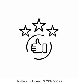 Vector de signo de icono de buen servicio