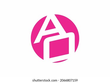 Good shape of AO initial letter design