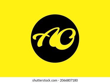 Good shape of AO initial letter design