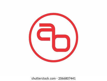 Good shape of AO initial letter design