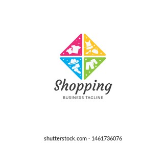 Good shop logo template. Store shopping for everything, Shirts, Shoes, Pants, and other product. Logo templates for various stores