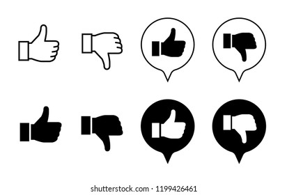 Good sign and bad sign icon