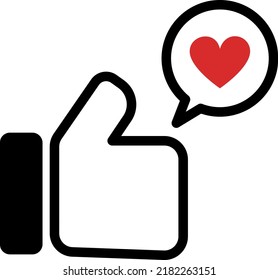 Good sign and pink heart balloon