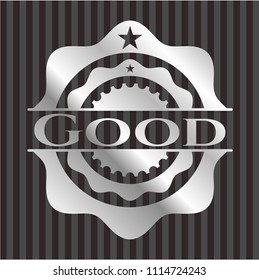 Good silver emblem or badge