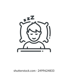 Good sleep icon, vector illustration