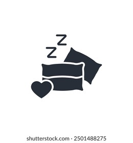 good sleep icon. vector.Editable stroke.linear style sign for use web design,logo.Symbol illustration.