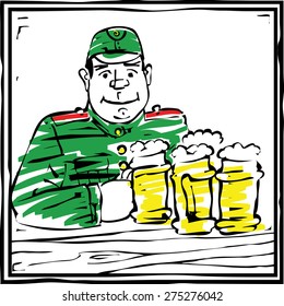 The Good Soldier Czech. Vector