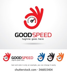 Good Speed Logo Template Design Vector