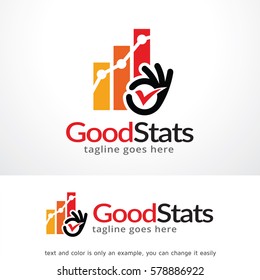 Good Stats Logo Template Design Vector