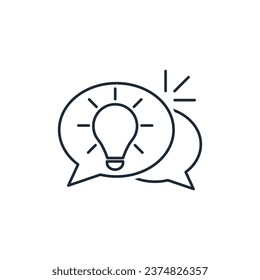 A good suggestion. Quick tip.  Vector linear icon isolated on white background.
