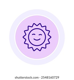 Good Sun color circle icon , vector, pixel perfect, illustrator file