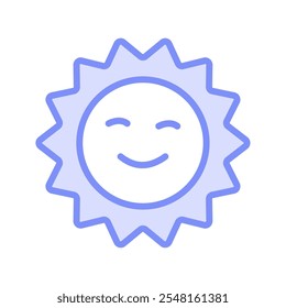 Good Sun duotone line icon , vector, pixel perfect, illustrator file