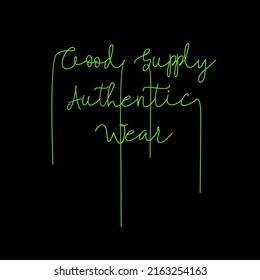 good supply  typography for print t-shirt, vector illustration