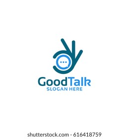 Good Talk Logo template designs vector illustration