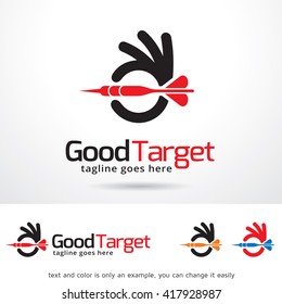 Good Target Logo Template Design Vector