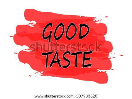 good taste vector card