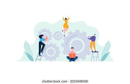 Vector de ilustración de concepto de equipo bueno