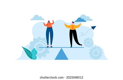 Vector de ilustración de concepto de equipo bueno
