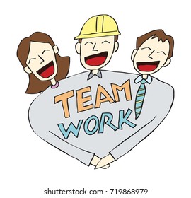 Good teamwork between field workers and office staff.There is good harmony between field workers and office staff.
