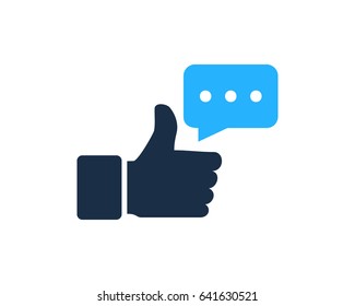 Good Testimonial Icon Logo Design Element